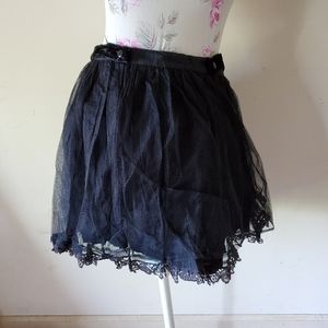 Funhouse black tulle skirt lace goth emo mcr punk